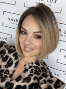 Peruka naturalna BOB Rita II roz S blond