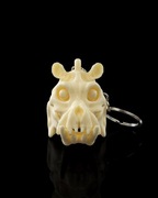 Brelok Czaszki Hipopotama na Halloween z Mrocznym Klimatem!