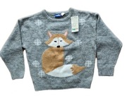 UNISEKS - nowy sweterek szary rozm 98/104cm