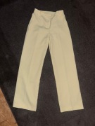 Spodnie szerokie Patrizia Pepe kolor bananowy