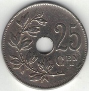 Belgia 25 centymów centimes 1929 E - 26 mm - nr 1