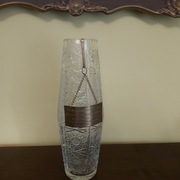 Vintage-Kryształowy wazon z lat 80 od Ministra SW