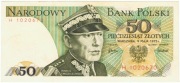 50 zł złotych 1975 seria H 1020670 st. ok. 2 Szparło L5