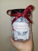 Wyjątkowe życzenia dla niej- słoik z dobrym słowem 
