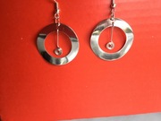 kolczyki dyndające, kółka