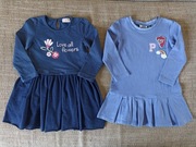 2 sukienki dla dziewczynki 92