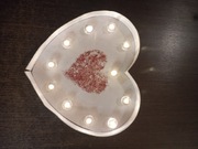 Świecące serce papier