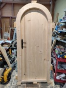 Drzwi ocieplane 6,5cm góralskie piwniczek gospodarcze