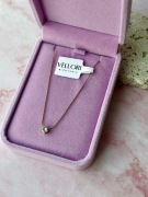 Złoty naszyjnik CYRKONIA 43cm – Stal Nierdzewna 316L Vellori