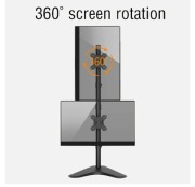 Stojak na 2 monitory 17-32 cale vesa 75x75 100x100 mm