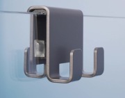 Deante Mokko - Haczyk potrójny, wieszak do kabiny prysznicowej ADM_N13K