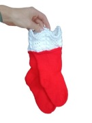 SKARPETKI ŚWIĄTECZNE ZIMOWE WEŁNA ANILANA PREZENT 