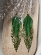 Kolczyki z japońskich koralików.