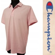 *III CHAMPION XL T-SHIRT POLO MĘSKIE PUDROWY BLADY RÓŻ