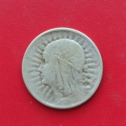 2 ZŁOTE GŁOWA KOBIETY 1934 rok - srebro AG oryginał nr1