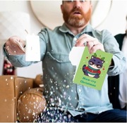 (PROMOCJA 2+1) Grająca Świąteczna Prank Kartka (INSTA: @zwariowana_kartka)