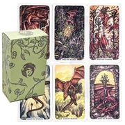 Smoke, Ash & Embers Tarot-karty tarota ze smokami 12x7cm. Nowe, zafoliowane