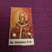Obrazek z relikwią św.Stanisław B. M.