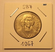 10 zł Mikołaj Kopernik z 1967 roku menniczy blask    nr. 587