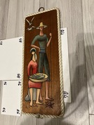 obraz”ceramiczny”na drewnie Grecja Hydra Katopadis