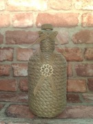 Wazon butelka Boho juta