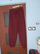 Nowe spodnie bordowe dresy balony rozmiar M/L