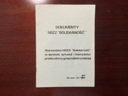 NSZZ - Dokumenty NSZZ „Solidarność” 1987 rok.