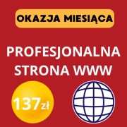 OKAZJA MIESIĄCA – Zdobądź Profesjonalną Stronę WWW za Jedynie 137 ZŁ! 