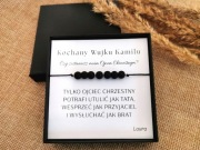 Bransoletka podziękowanie dla ojca chrzestnego prośba o zostanie chrzestnym