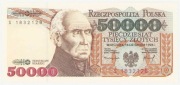 187. 50000 Stanisław Staszic Seria S Stan 1 UNC Pięknie zachowane