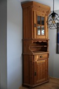 Witryna narożna - lite drewno sosnowe