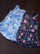 2 sukienki Cool Club 110 bdb+ zestaw komplet bawełna