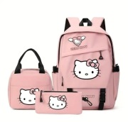 Zestaw komplet 3 cz plecak piórnik śniadaniówka hello Kitty różowy