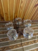 lampa wisząca  drewniana 5 kloszy