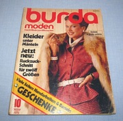 Burda Moden 10/1979 + wykroje Vintage Moda szycie krawiectwo patenty