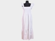 Biała sukienka maxi F&F, 100% bawełna haft cottagecore boho, XL/42