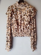 Orsay bluzeczka krótka z falbankami, wiskoza rozmiar 38 