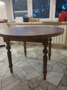 Stół dębowy z litego drewna