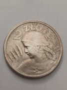 Srebrna moneta 2zł z 1924r. Żniwiarka