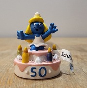 Schleich smerf smurf smerfetka tort prezent figurka model wycofany z 2007
