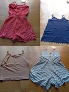 Zestaw koszulek na ramiączkach i kombinezonów S 