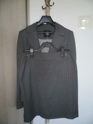 SIMPLE FASHION SZARY KOSTIUM KROPKI SUPER STAN JAKOŚĆ! 40 L