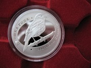 Białoruś 10 rubli słowik srebro