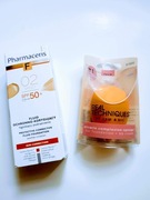 Pharmaceris F fluid 02 SPF50 i gąbka Miracle Complexion Real Techniques