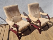 Komplet foteli fotel finka beżowy 2 sztuki