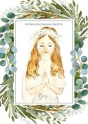 Zaproszenie Komunijne, Kartka Komunijna, Pamiątka, Pierwsza Komunia