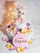 Zestaw miś w spodniczce urodziny roczek tort  , szybka realizacja 2-3dni 