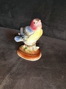 Figurka ptaka na gałęzi vintage 