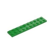 LEGO PŁYTKA 2X10 ZIELONA