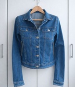 Granatowa kurtka jeansowa 